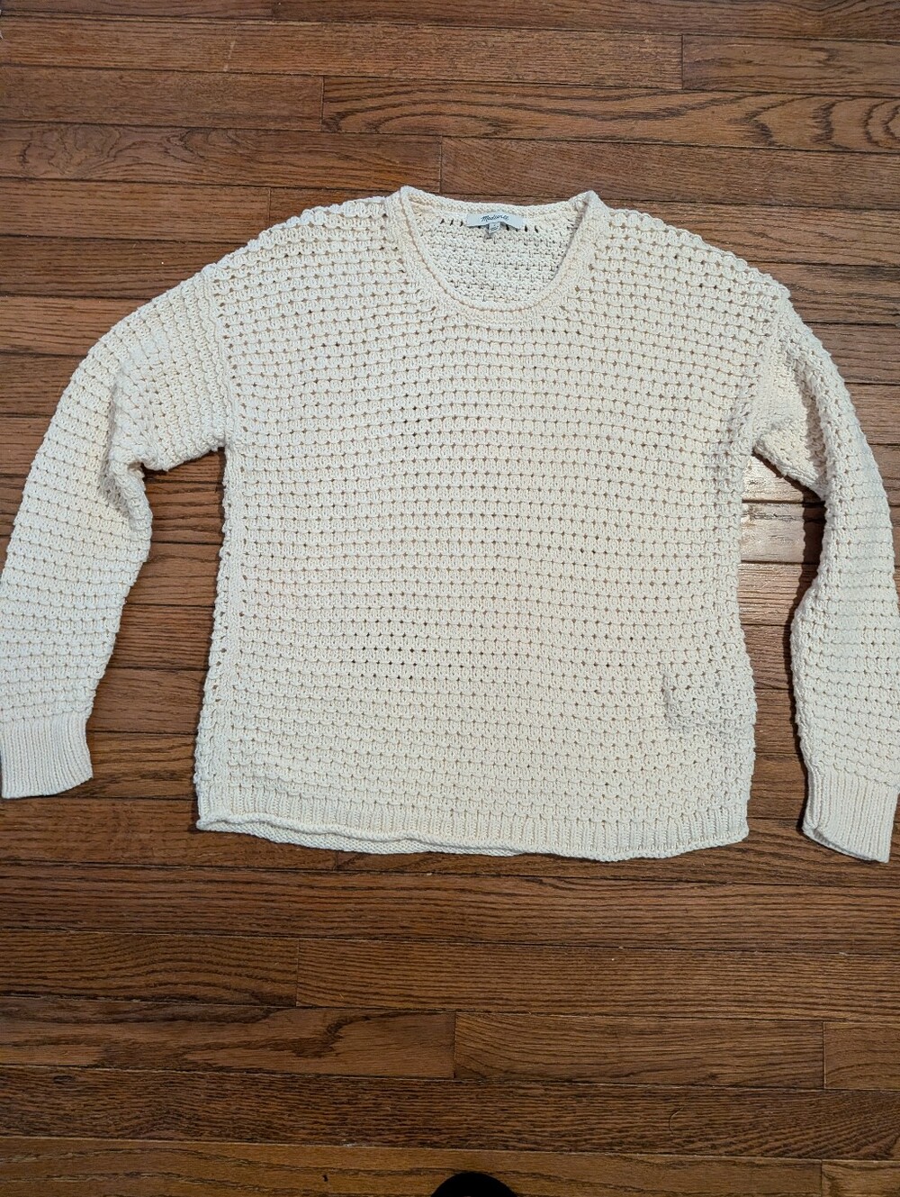 Madewell Womans Pretty Knit Sweater - Textured Cable Detail